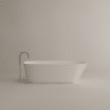 Neb Badewanne von Agape, Design Neri&Hu, freistehende Badewanne in Weiß mit Armatur