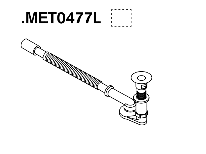 Push-Open Ablaufgarnitur MET0477L (In-Out, Normal)