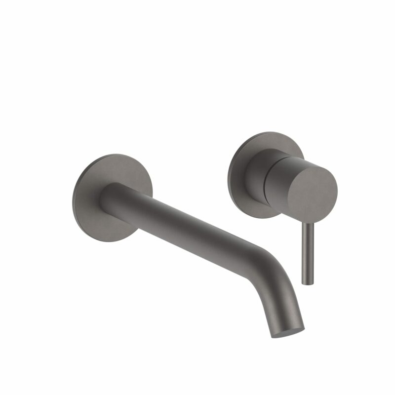 Fantini Wandwaschtischmischer in Matt Gun Metal PVD