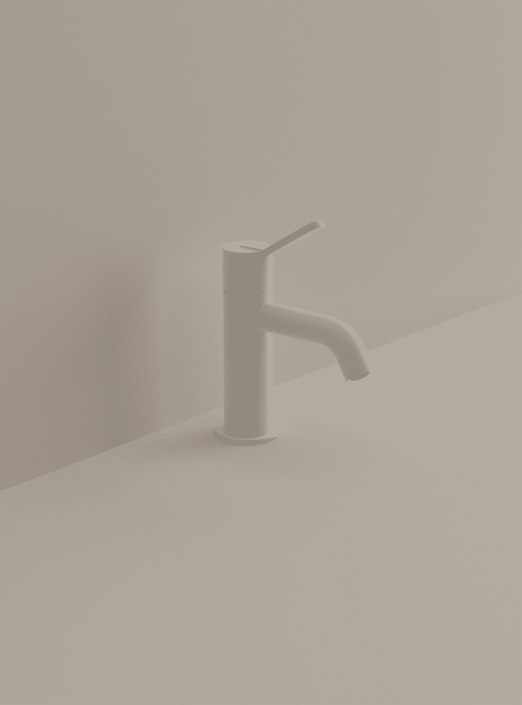 Agape-Armatur Fez 2 Detailansicht, modernes Bad-Design