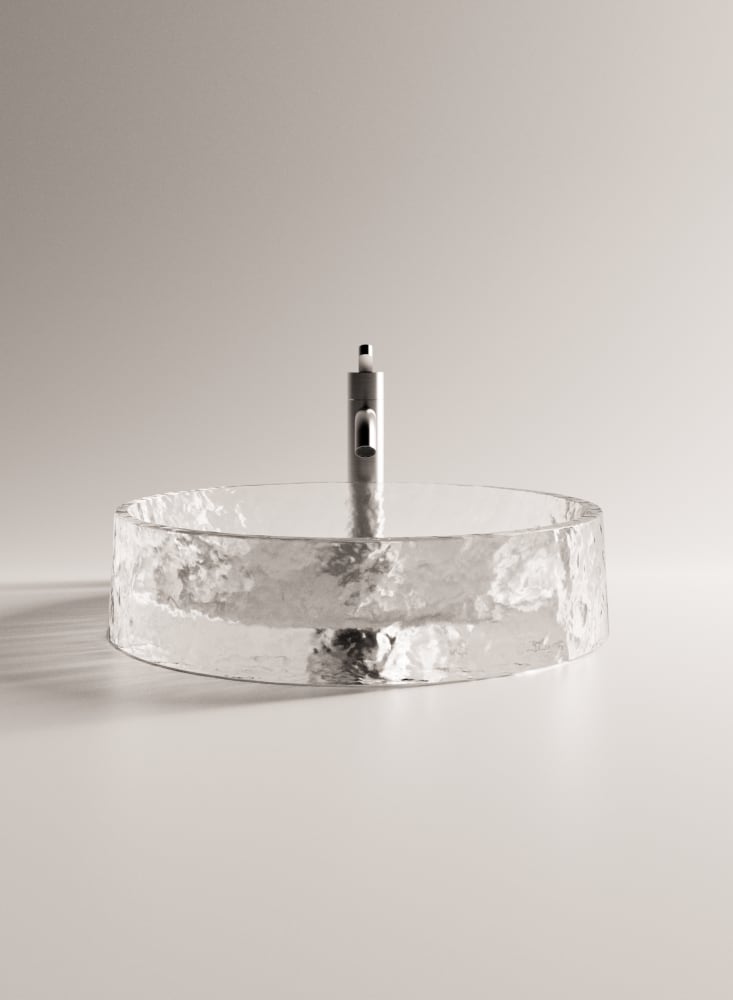 agape Massicci Waschbecken Glas