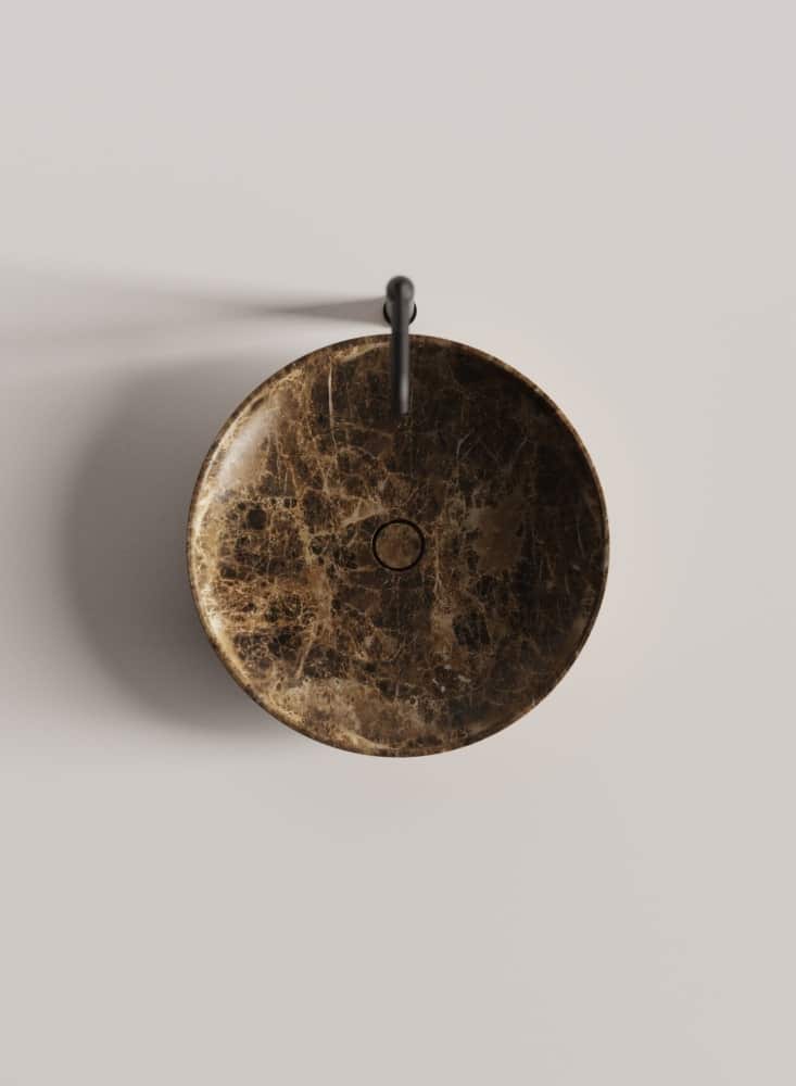 Aufsatzbecken rund agape Emperador Dark